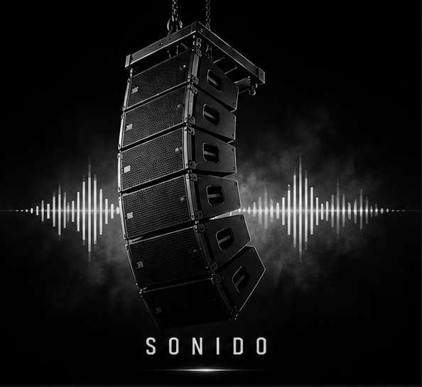 Parlante profesional de sonido en primer plano